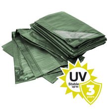 Load image into Gallery viewer, &lt;span&gt;&lt;b&gt;Rainexo 90 GSM Tarp &quot;STRONG&quot;&lt;/b&gt;&lt;/span&gt;&lt;br/&gt;Green, Waterproof, UV-resistant, Frostproof
